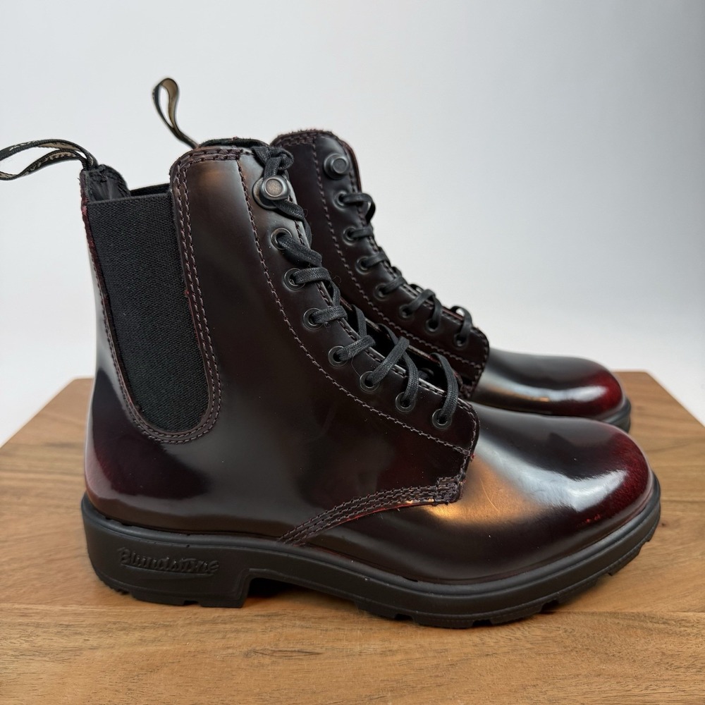 New Womens Blundstone‎ 2219 Originals Bordeaux Blush Ankle Boots Size 6.5 M